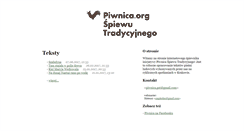 Desktop Screenshot of piwnica.org